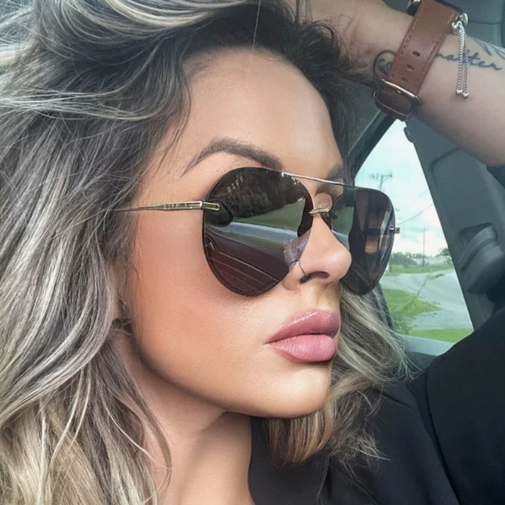 DIFF Lenox Aviator Sunglasses - Picture 16 of 16